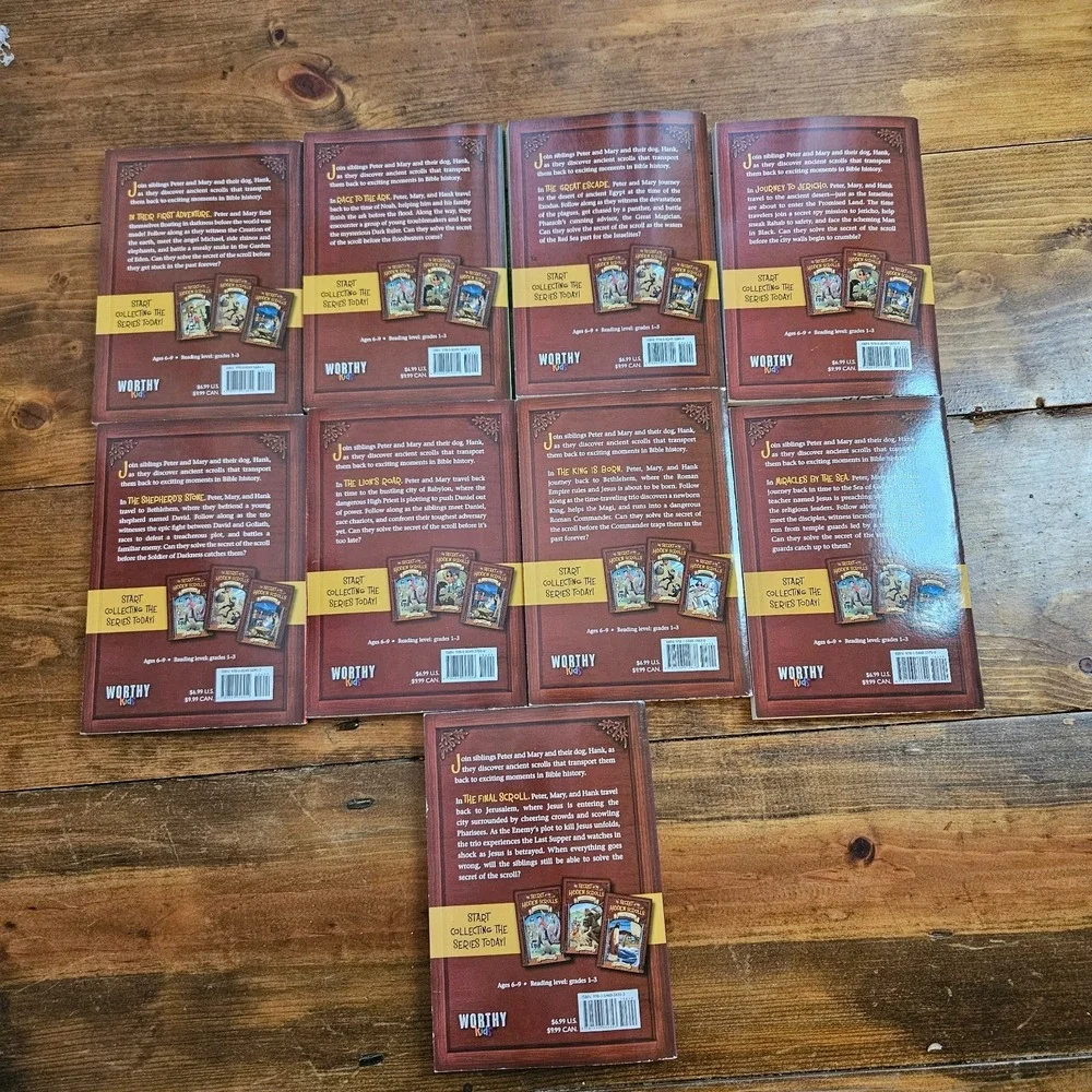 The Secret of the Hidden Scrolls Complete Series Set Books 1-9 M.J. Thomas